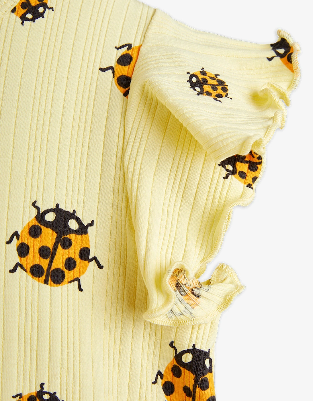 Girls Ladybugs AOP Wing Dress in Yellow