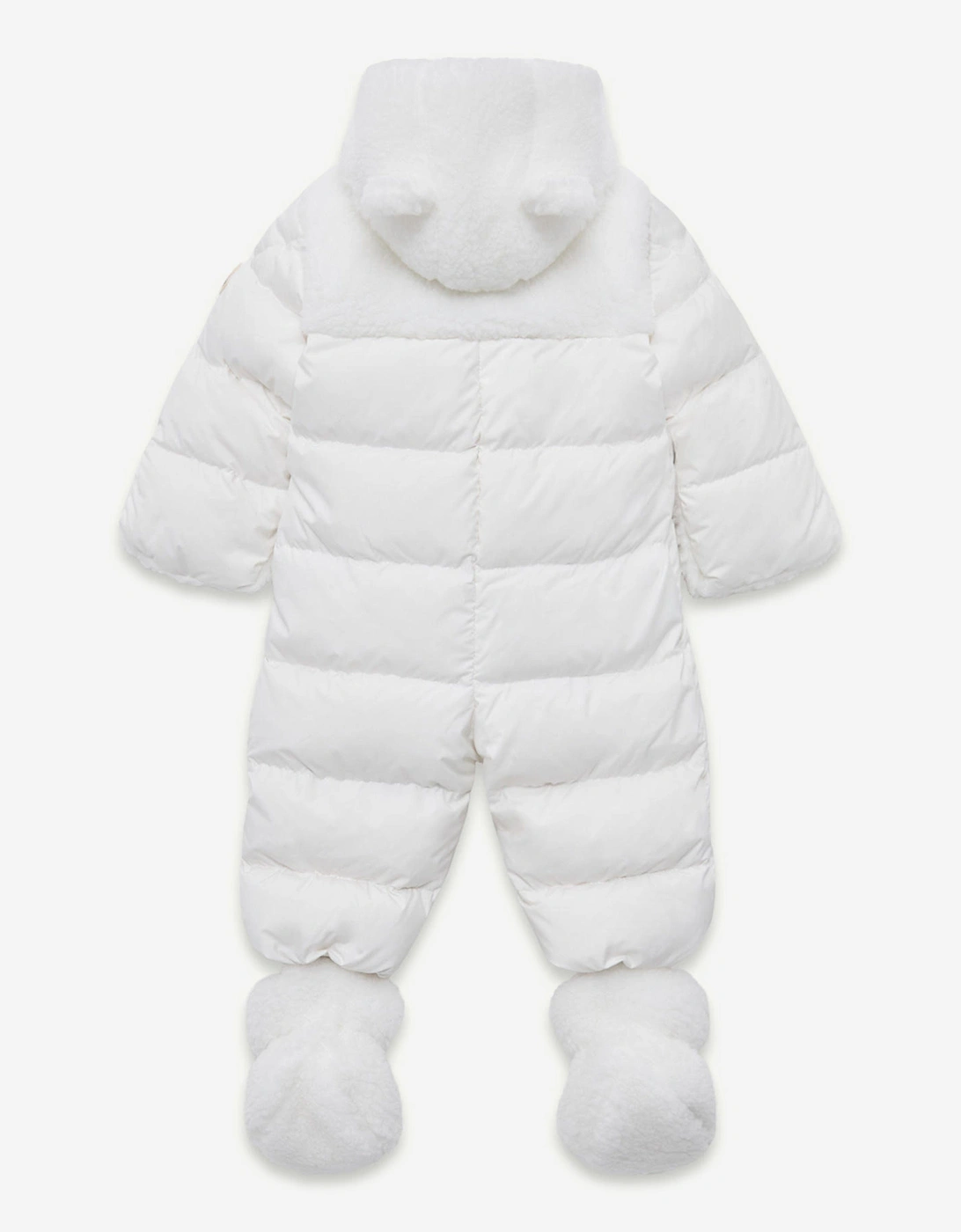 Baby Down Padded Osof Snowsuit in White