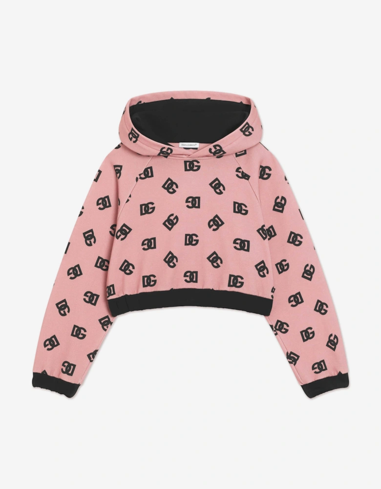 Girls Dg Logo Hoodie in Pink