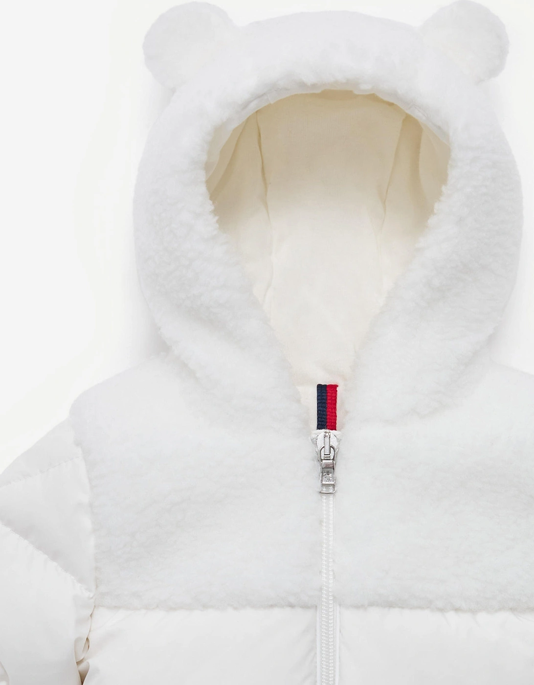 Baby Down Padded Osof Snowsuit in White