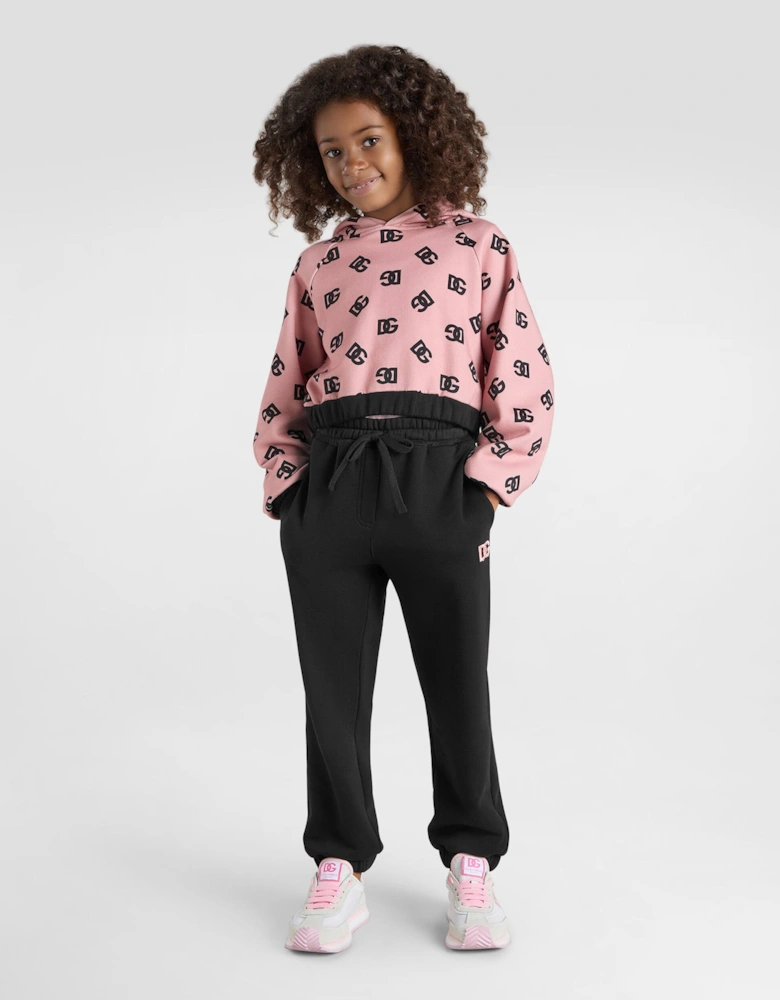 Girls Dg Logo Hoodie in Pink