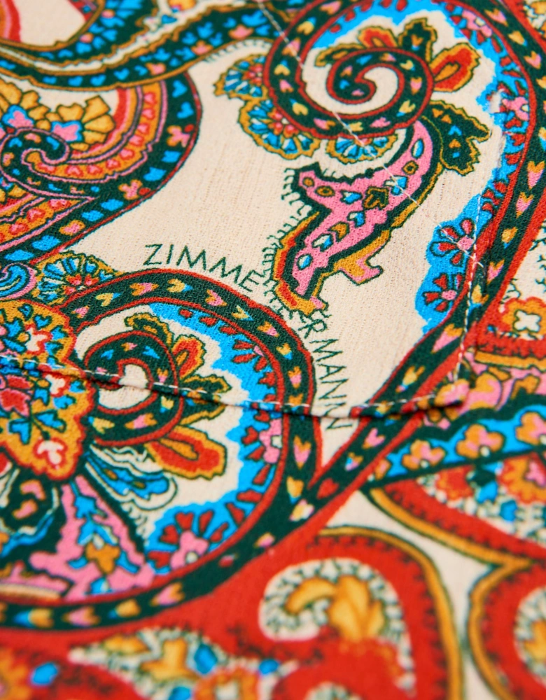 Girls Paisley Ottie Hooded Coverup in Multicolour