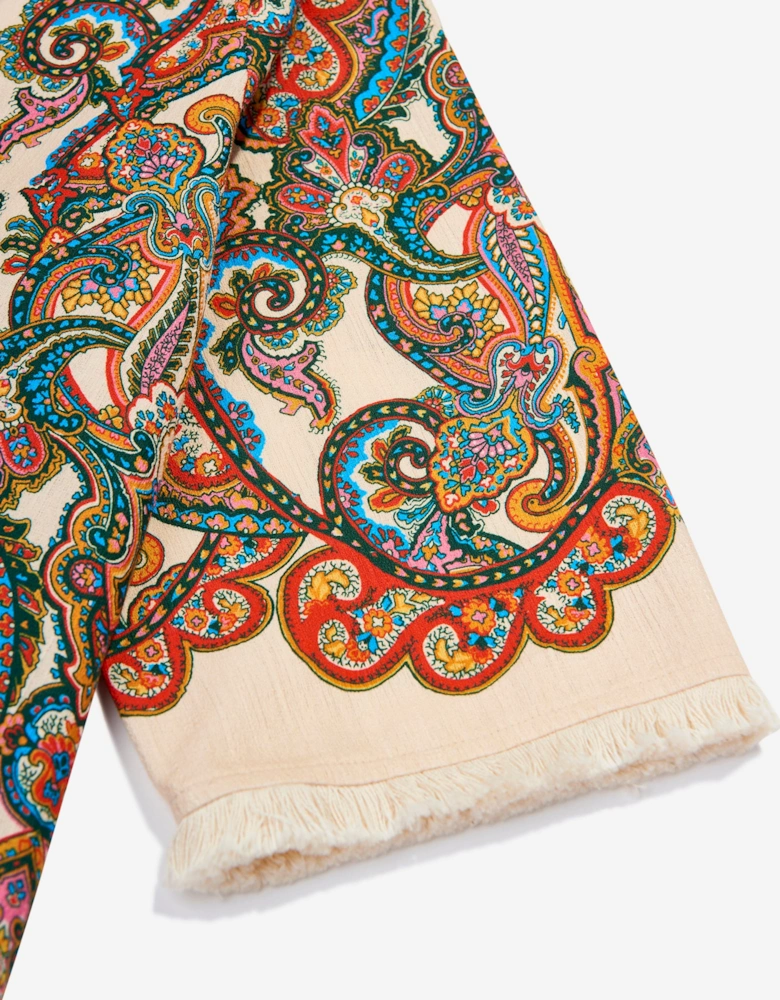 Girls Paisley Ottie Hooded Coverup in Multicolour