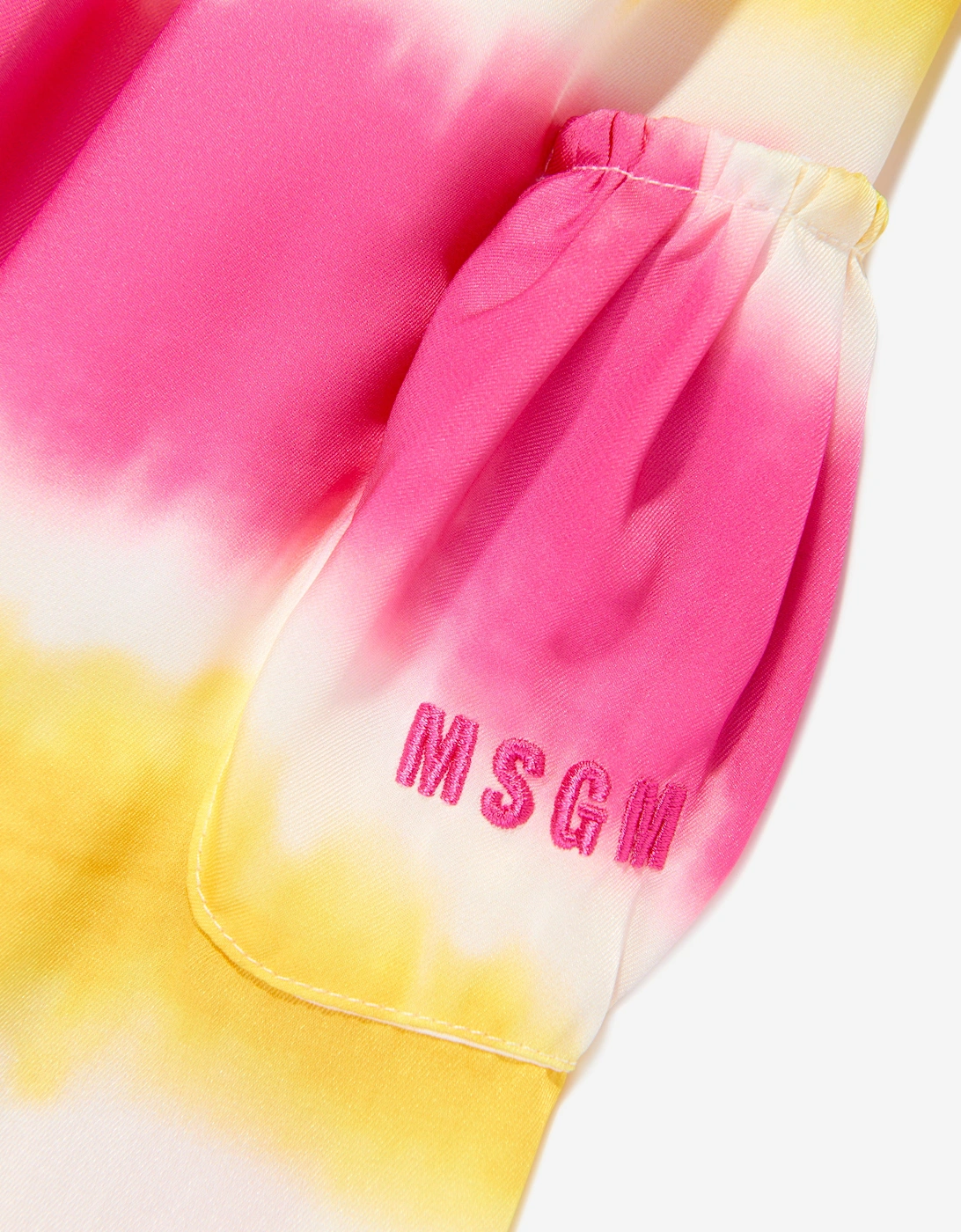 Girls Twill Striped Dress in Pink
