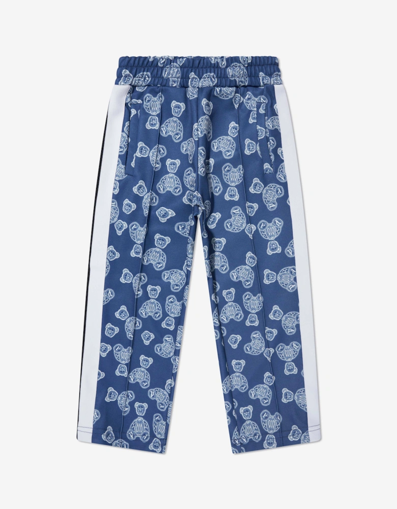 Boys AOP Bears Paisley Track Pants in Blue