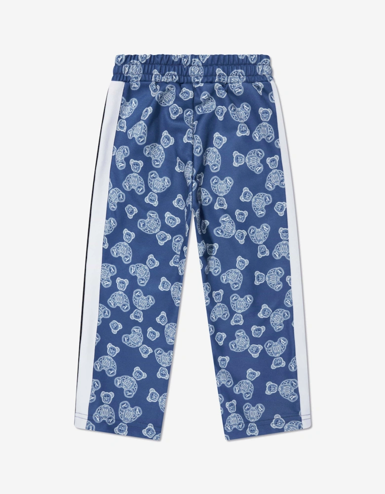 Boys AOP Bears Paisley Track Pants in Blue