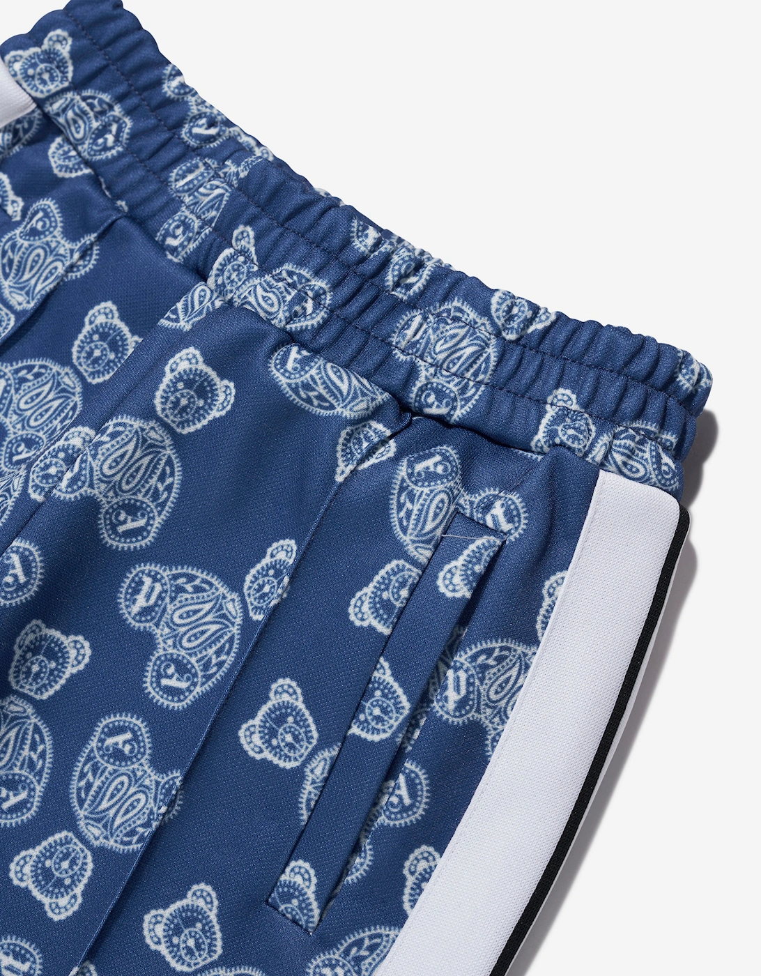 Boys AOP Bears Paisley Track Pants in Blue