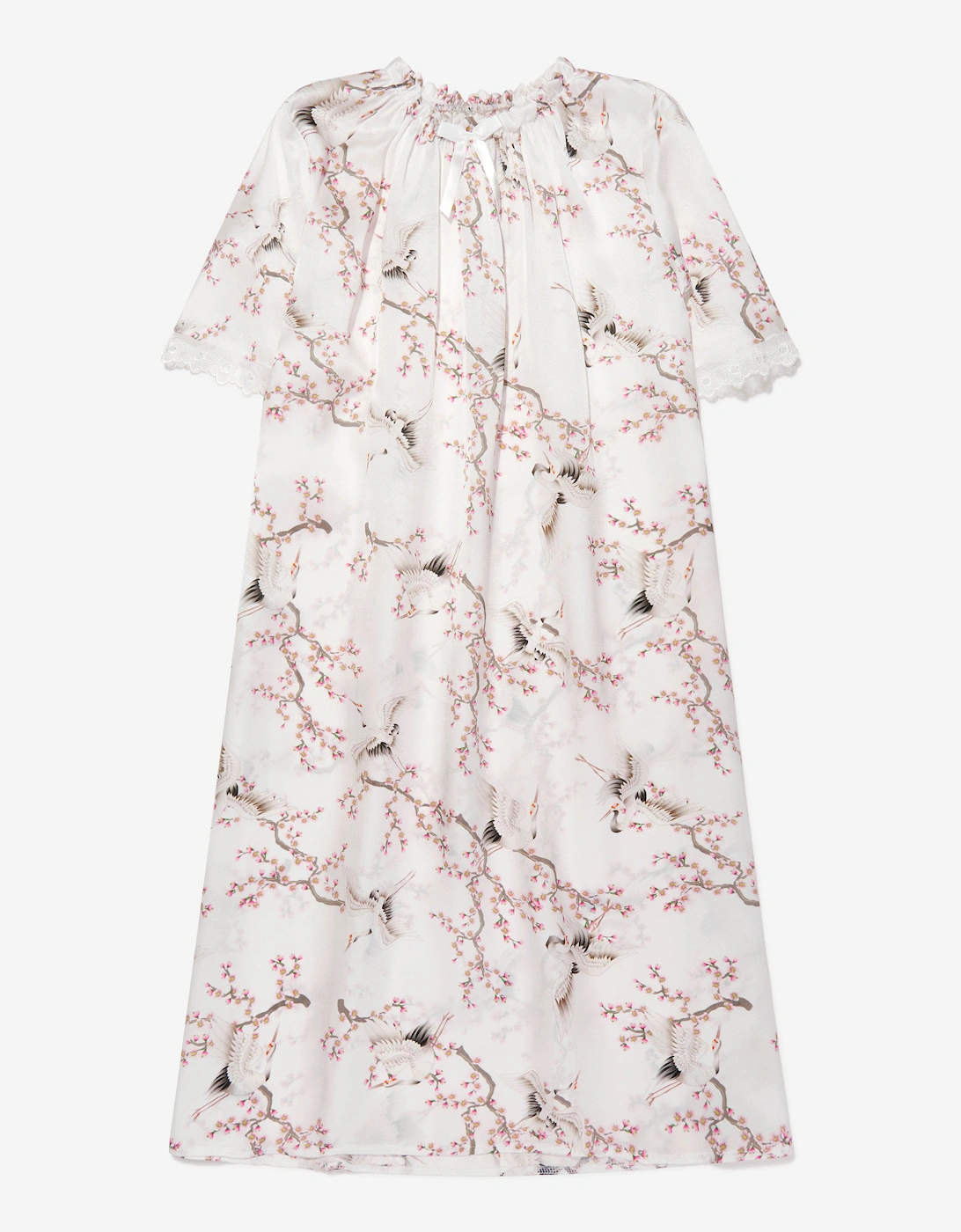 Girls Silk Birds Antonia Nightdress, 5 of 4