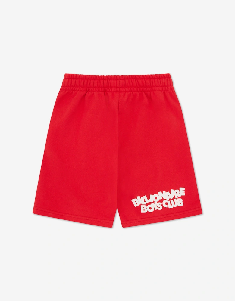 Boys Astro Helmet Sweat Shorts in Red
