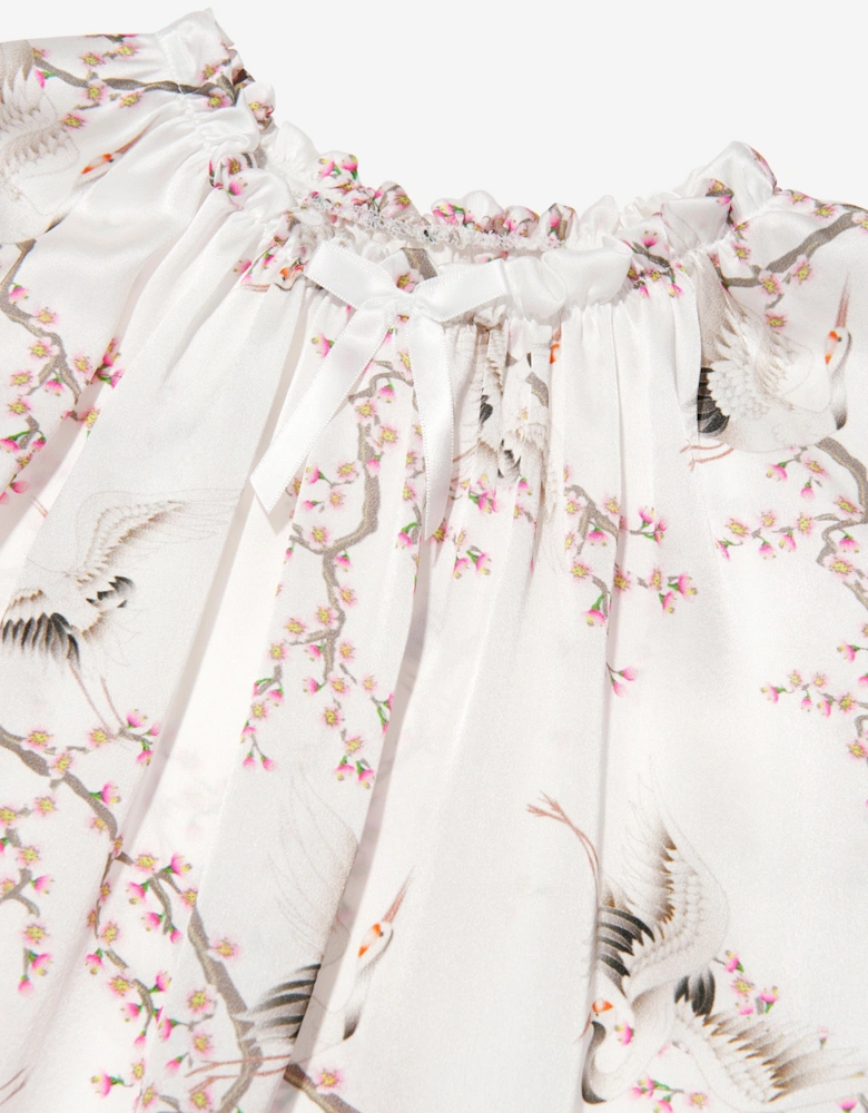 Girls Silk Birds Antonia Nightdress