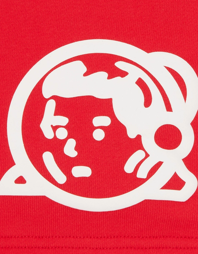 Boys Astro Helmet Sweat Shorts in Red