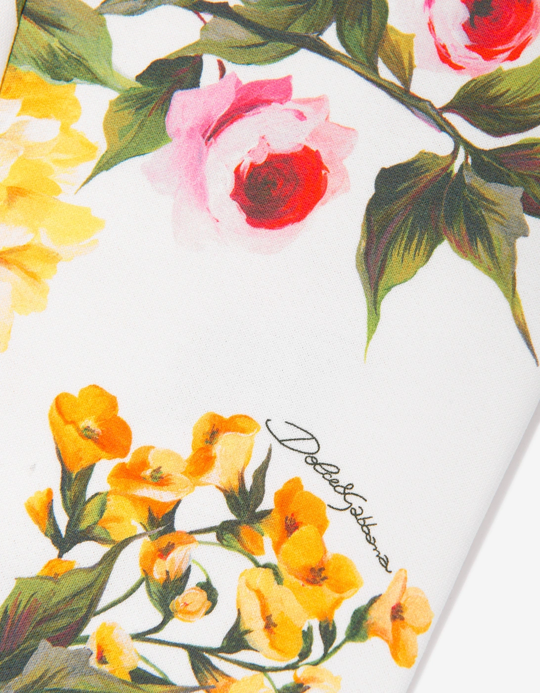 Girls Flower Print Joggers in Multicolour