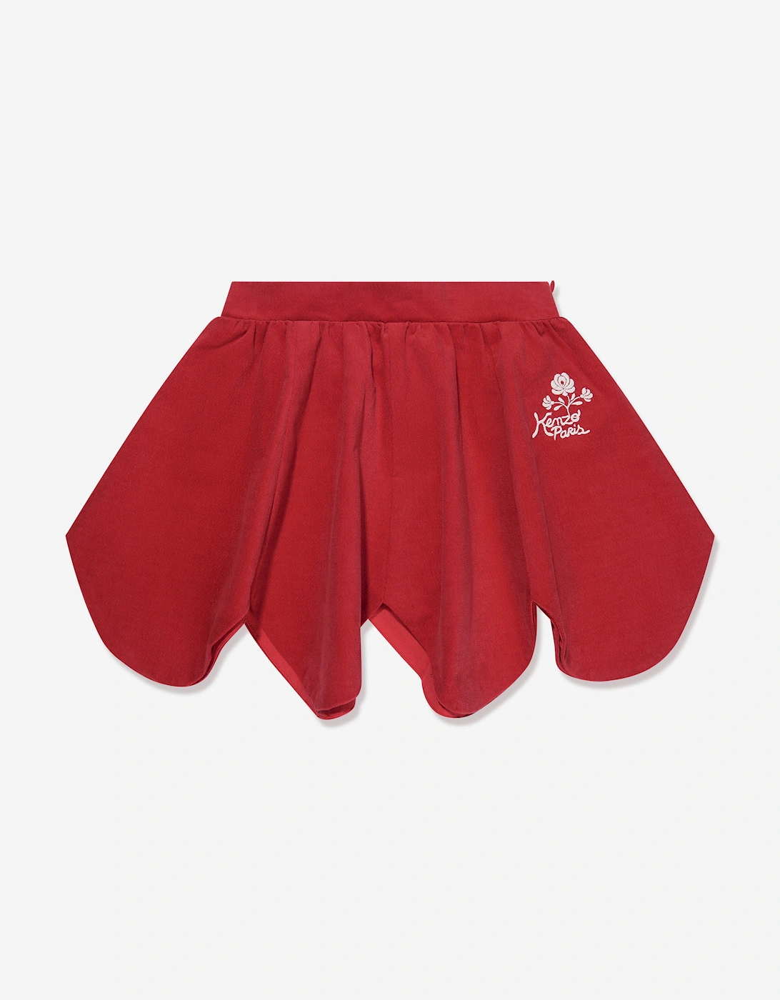 Girls Palatine Velvet Skirt in Red, 6 of 5