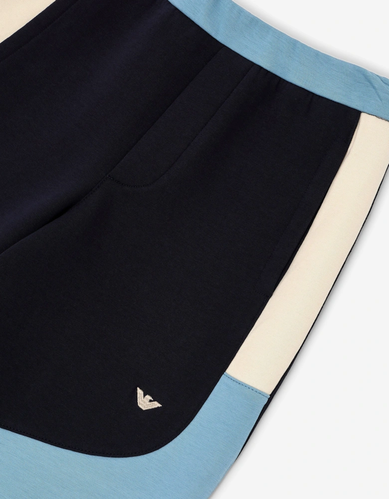 Boys Colourblock Joggers in Blue