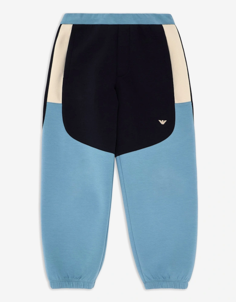 Boys Colourblock Joggers in Blue