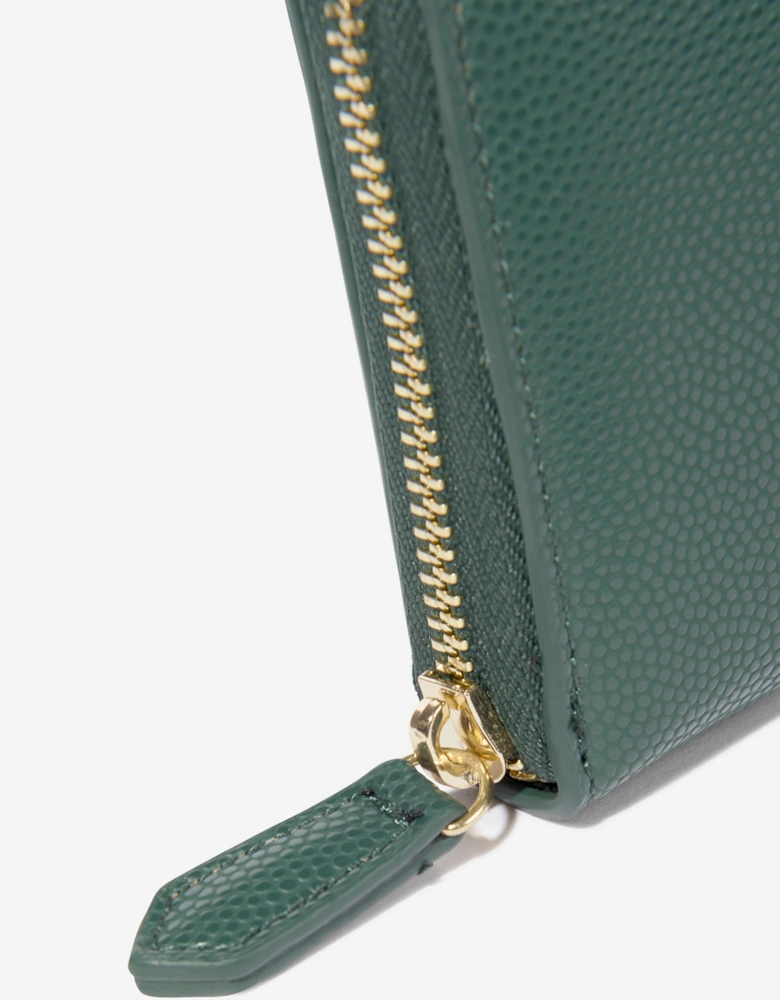 Divina Zip Around Wallet in Green (14.5cm)