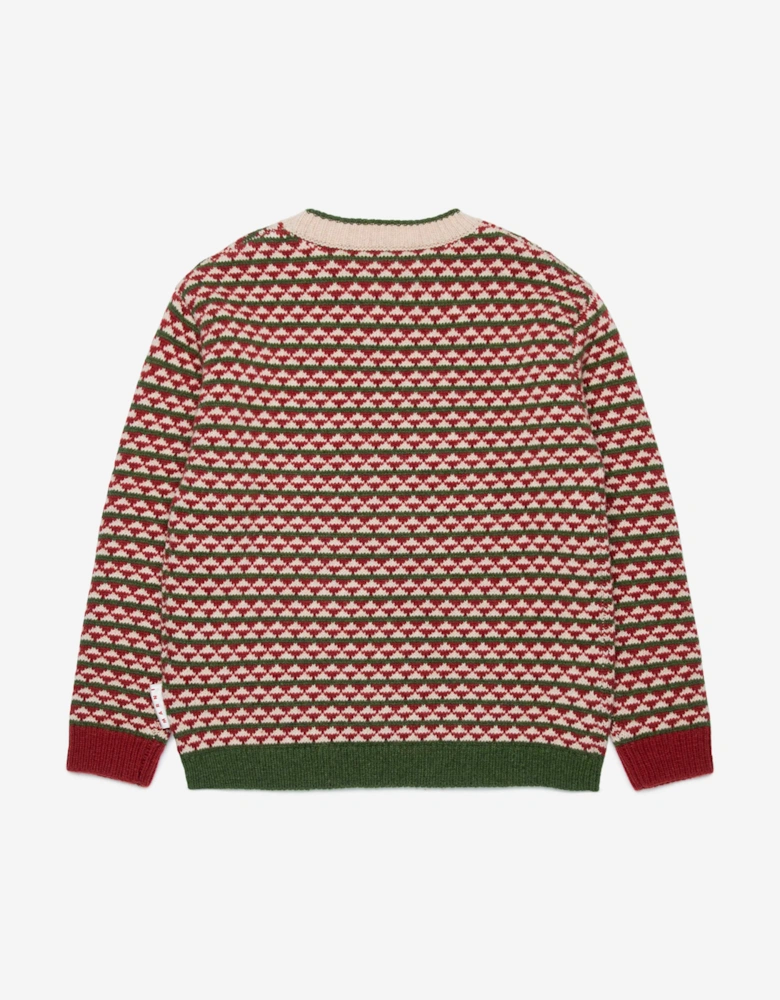 Kids Wool Knitted Jumper in Red