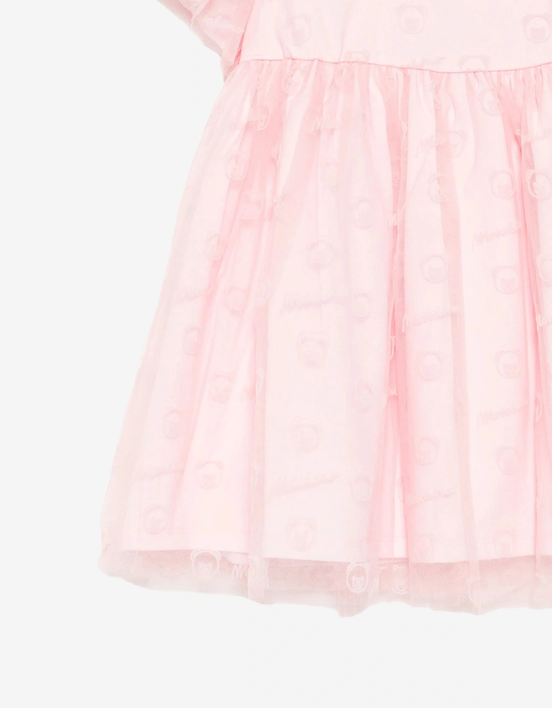 Baby Girls Bear Logo Dress in Pink