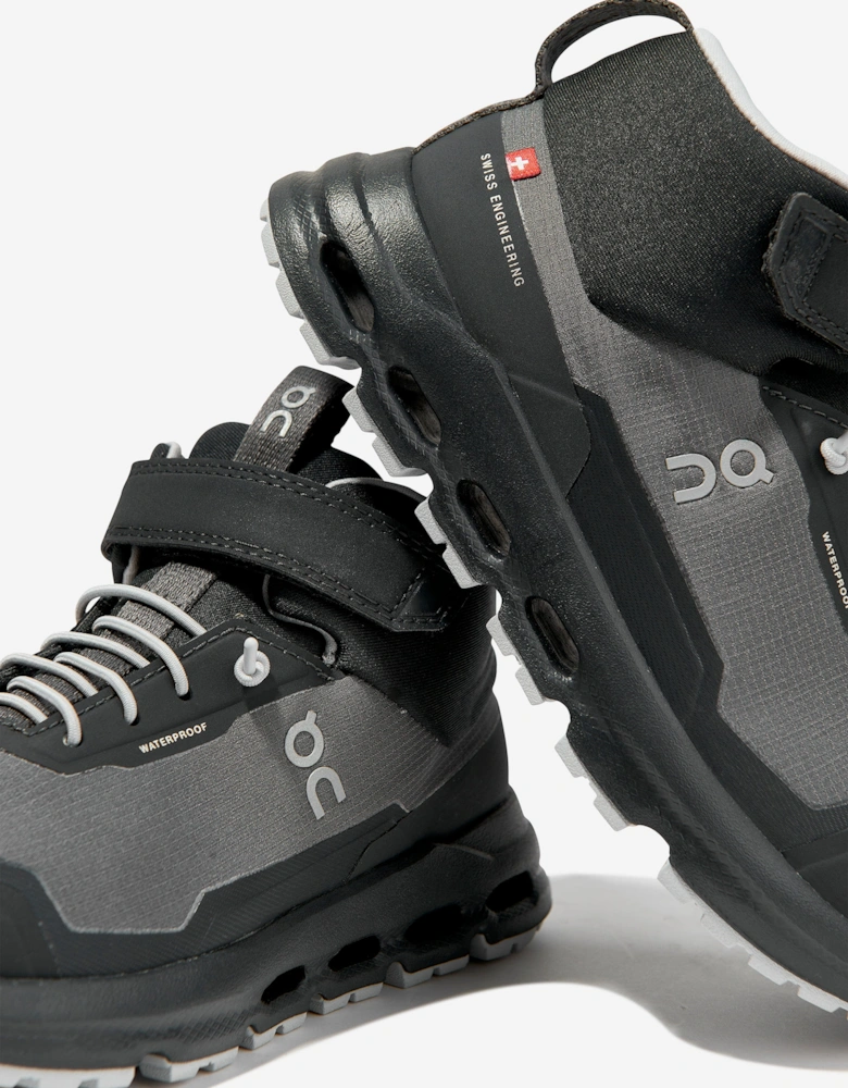 Running Kids Cloudhero Mid Waterproof Trainers in Grey