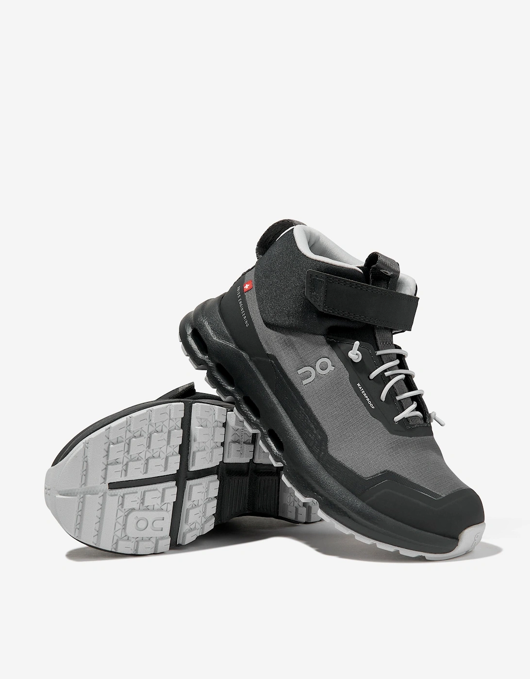 Running Kids Cloudhero Mid Waterproof Trainers in Grey