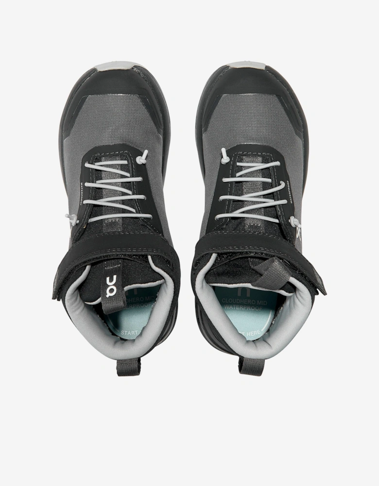 Running Kids Cloudhero Mid Waterproof Trainers in Grey