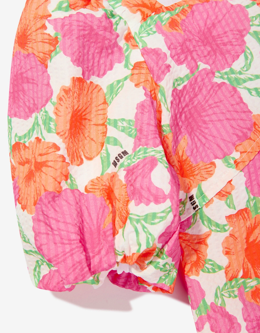 Girls Seersucker Dress in Pink