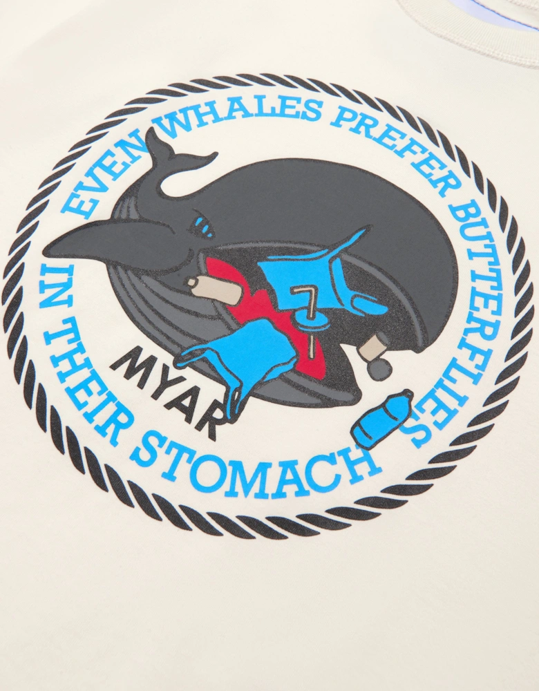 Boys Cotton Whale Print T-Shirt