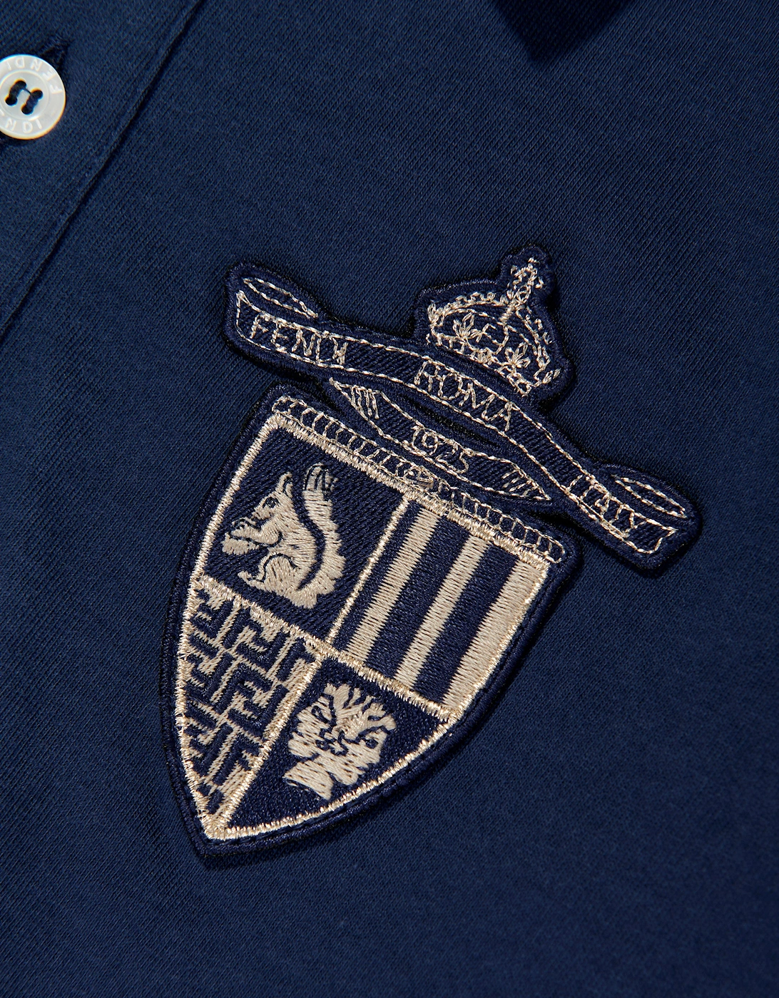 Boys Long Sleeve Polo Shirt in Navy