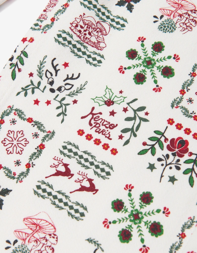 Girls  Seasonal Print Trousers in Ivory