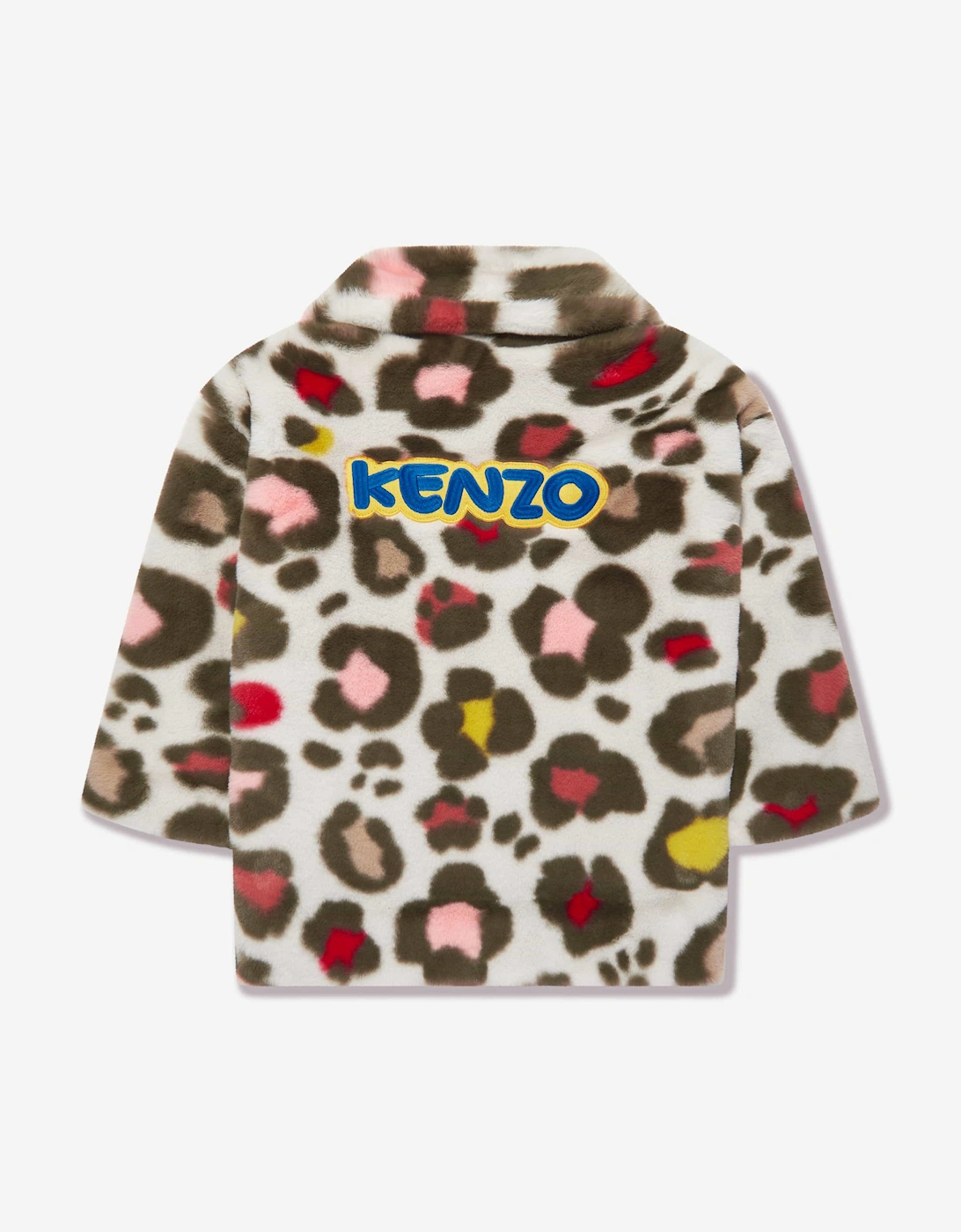 Girls Faux Fur Coat in Multicolour