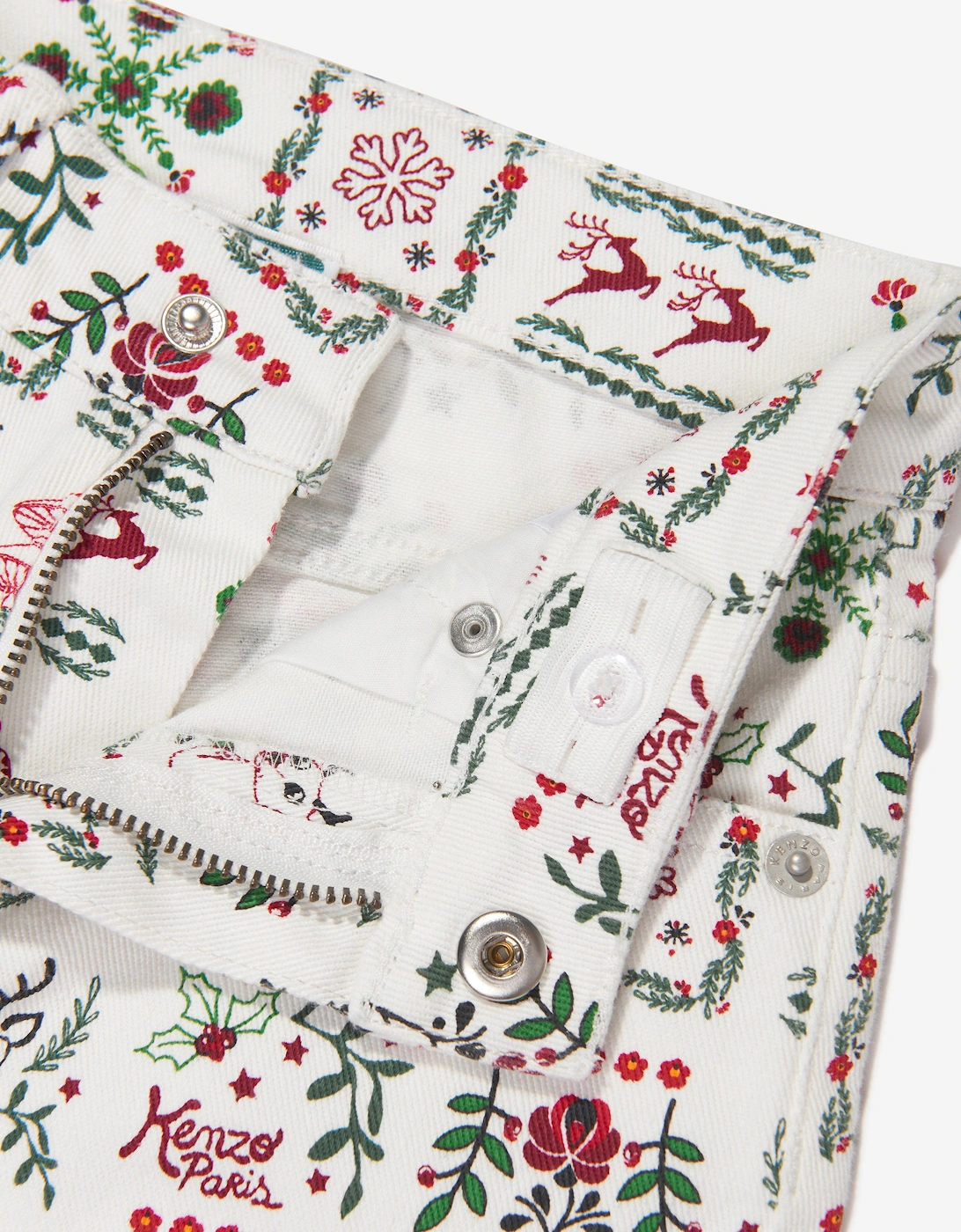 Girls  Seasonal Print Trousers in Ivory