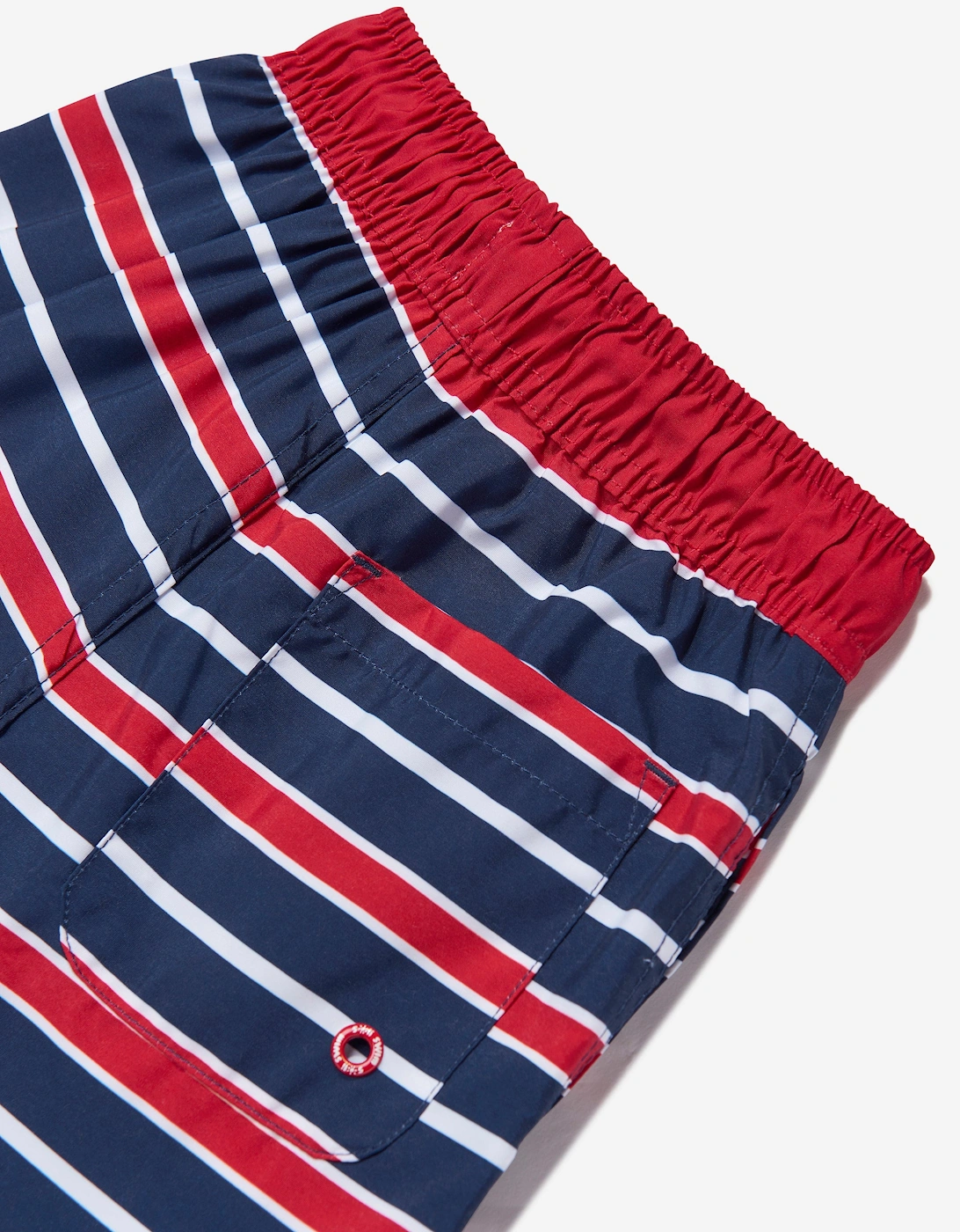 Boys Striped Beach Shorts in Red (UPF50+)