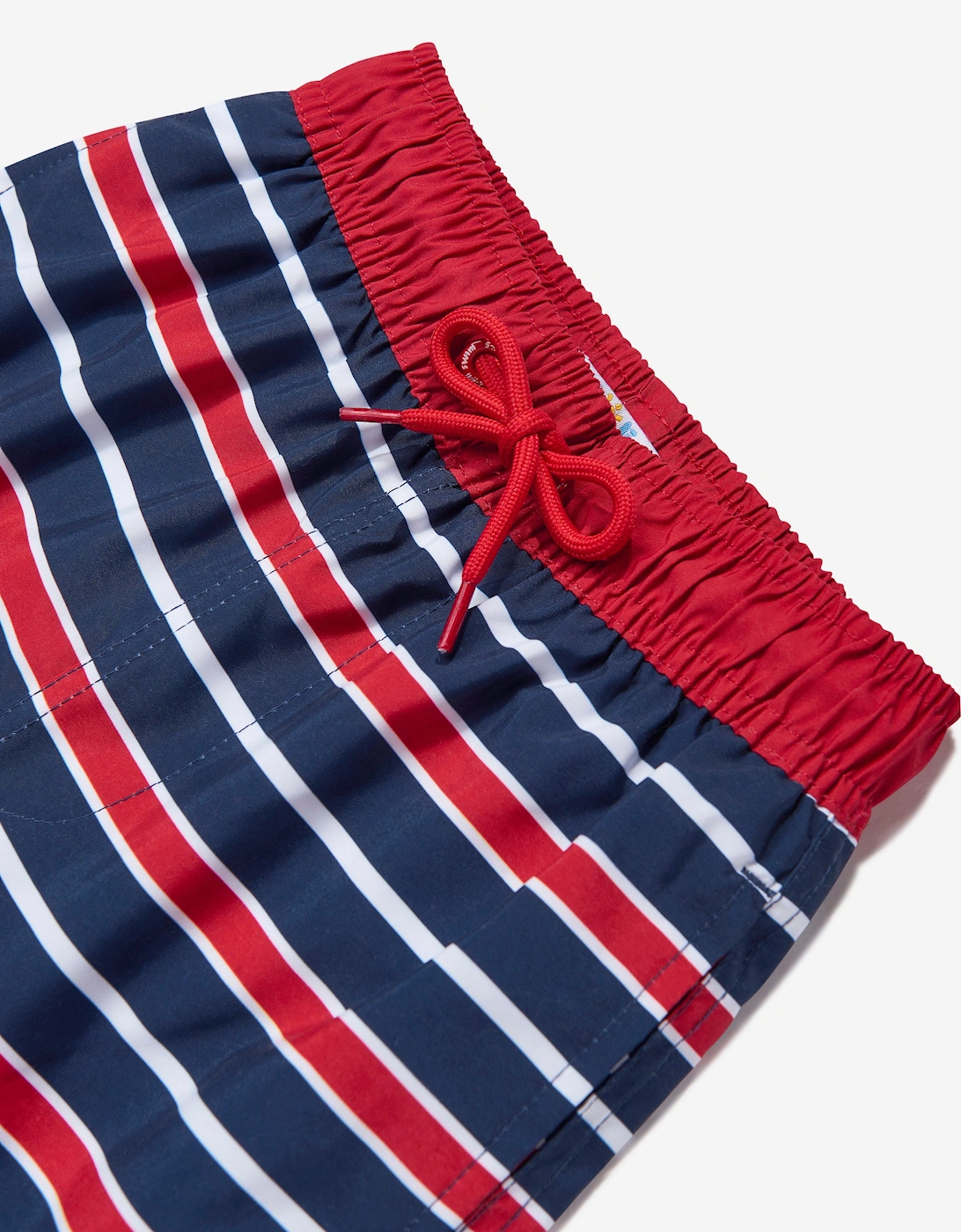 Boys Striped Beach Shorts in Red (UPF50+)
