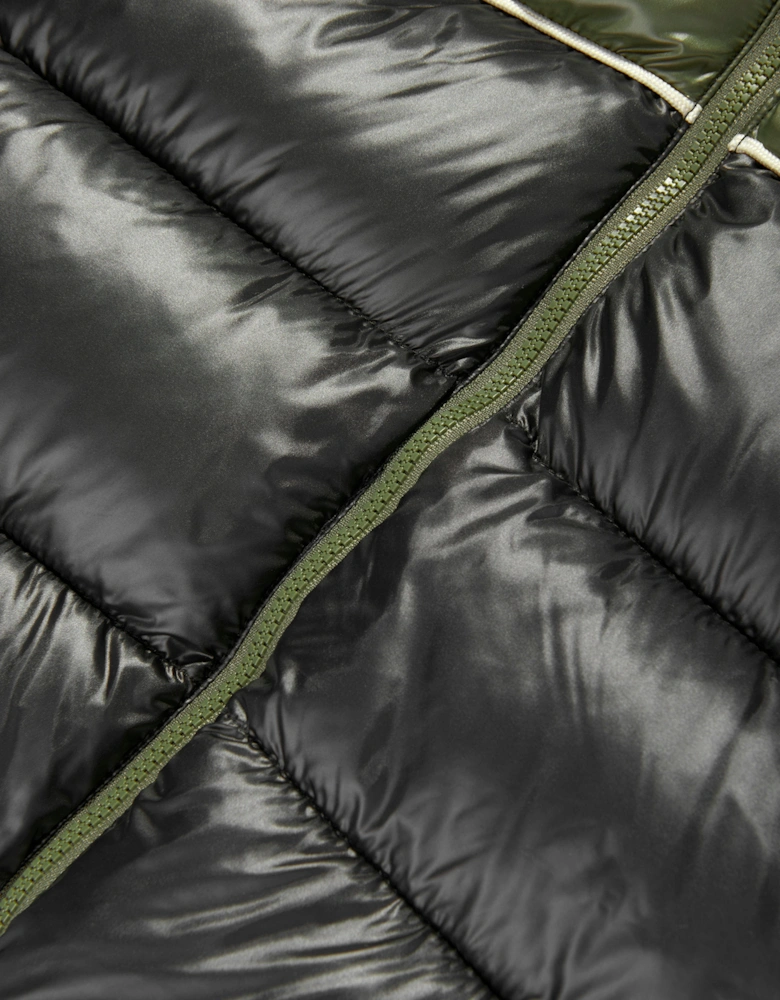 Boys Hooded Puffer Jacket in Green