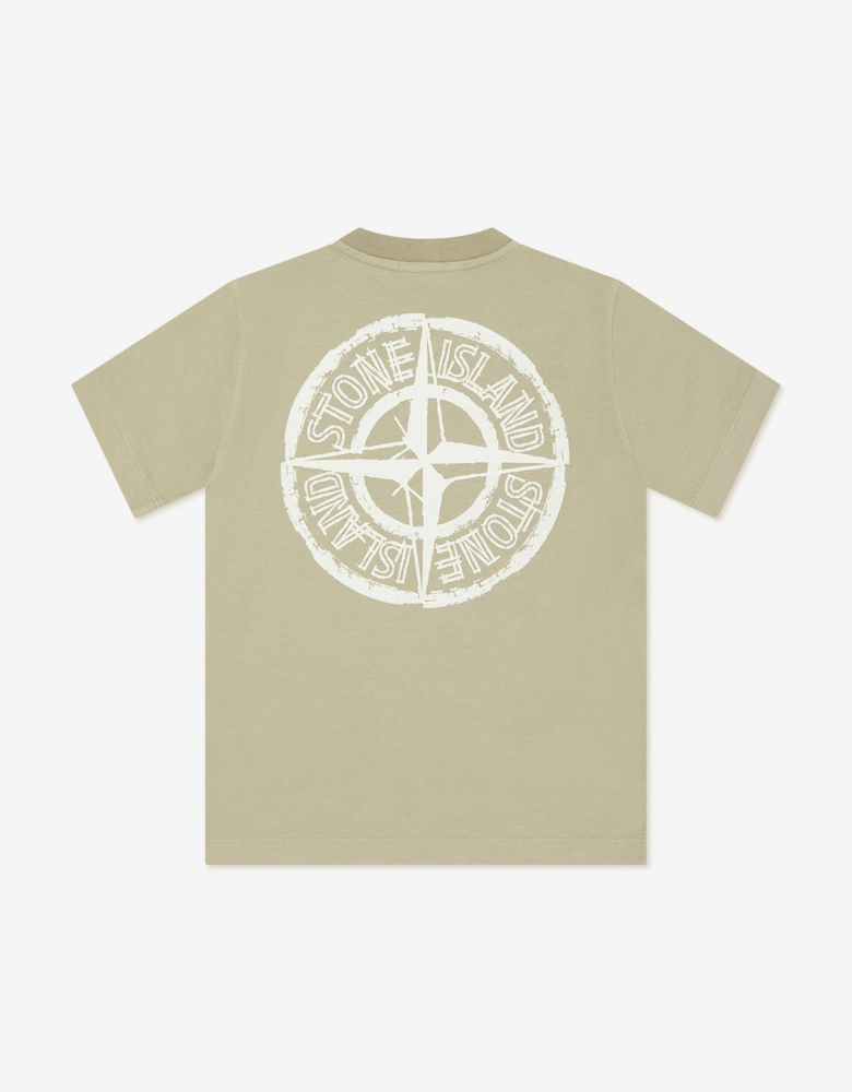 Boys Logo T-Shirt in Beige