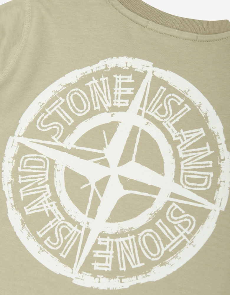 Boys Logo T-Shirt in Beige