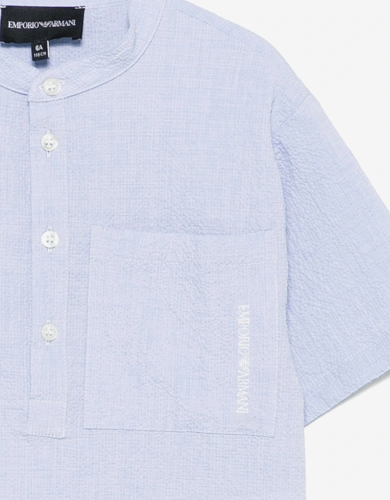 Boys Pocket Shirt in Blue