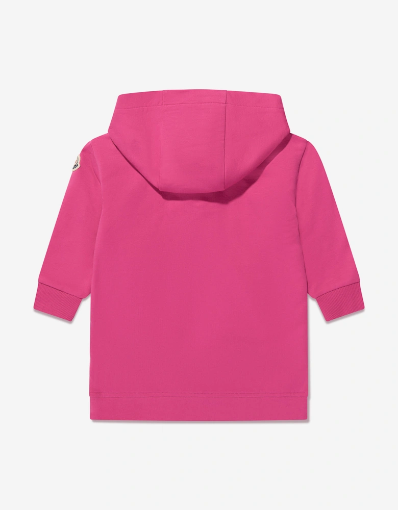 Enfant Baby Girls Hooded Sweater Dress in Pink
