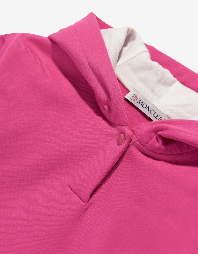 Enfant Baby Girls Hooded Sweater Dress in Pink