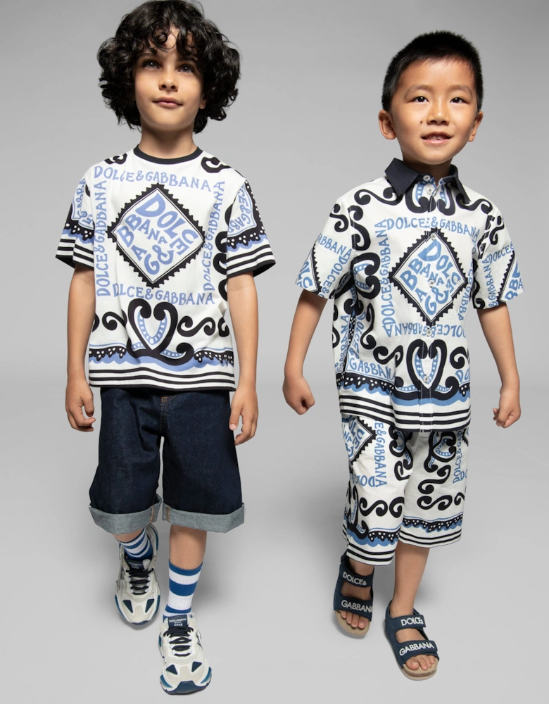 Boys DG Marina Bermuda Shorts in Multicolour