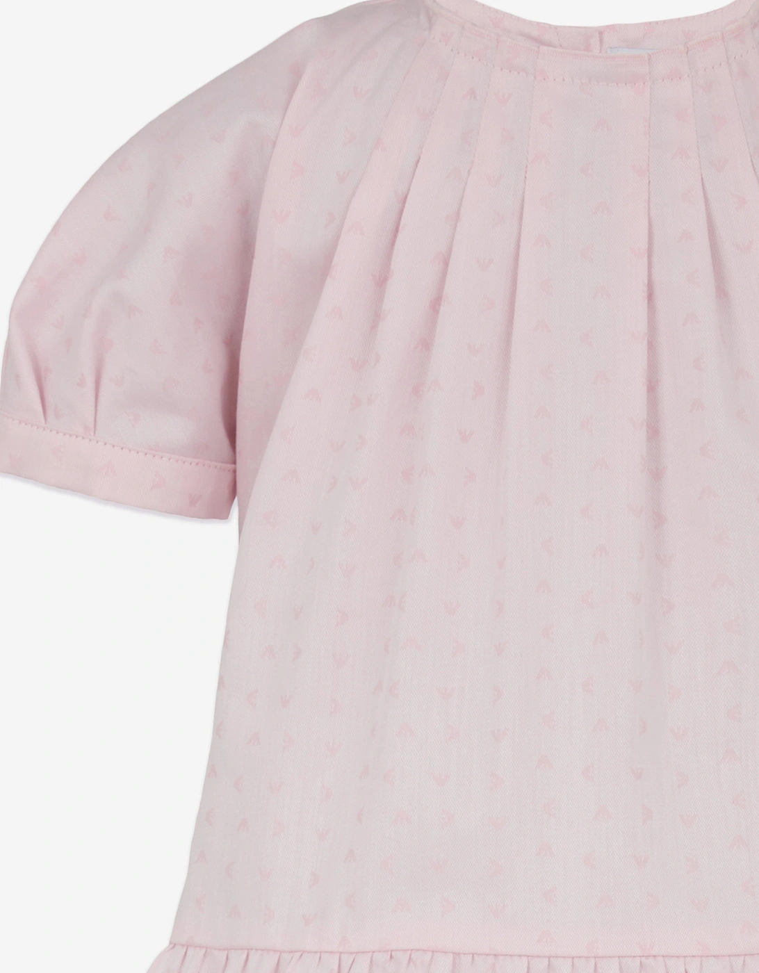 Baby Girls Cotton Logo Dress in Pink