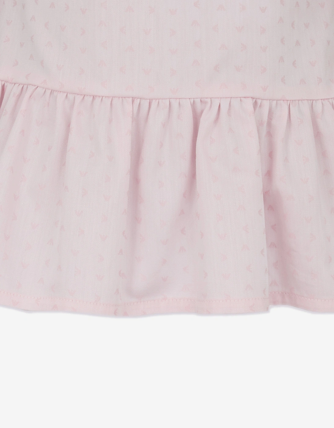 Baby Girls Cotton Logo Dress in Pink