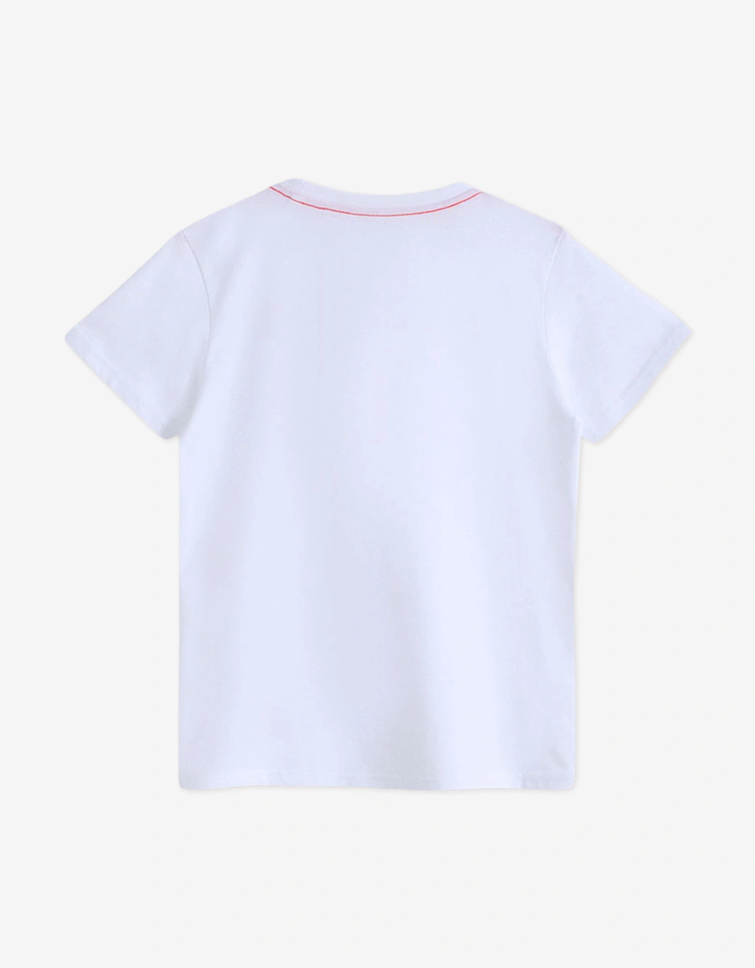 Boys Logo Print T-Shirt in White
