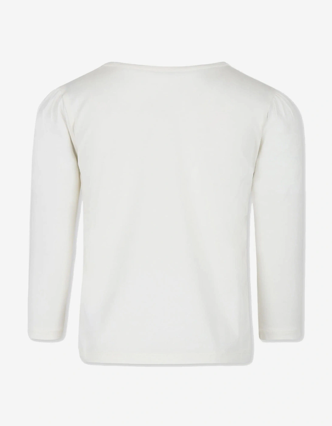 Girls Gracieuse Long Sleeve T-Shirt in White