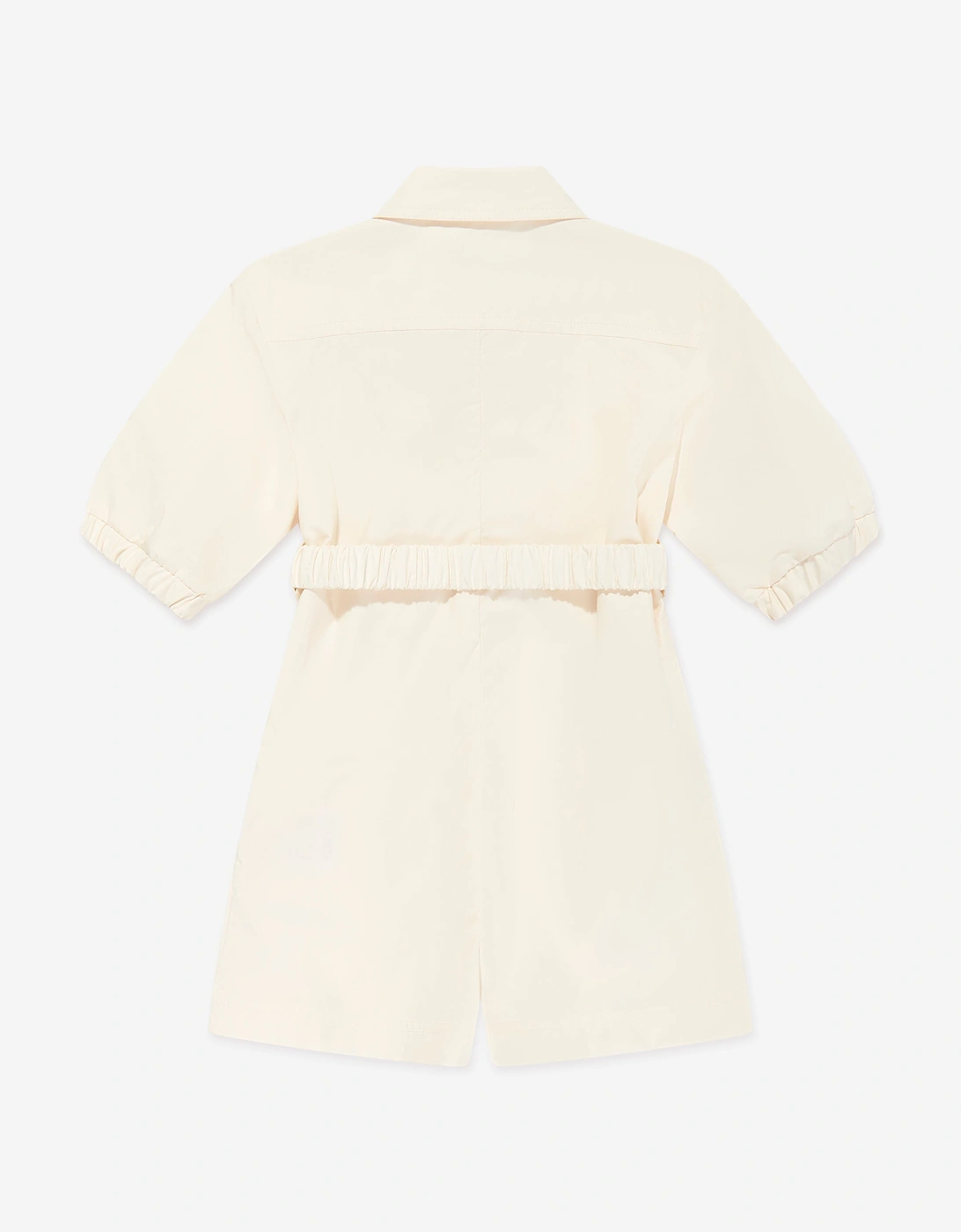 Enfant Girls Cotton Playsuit in Ivory