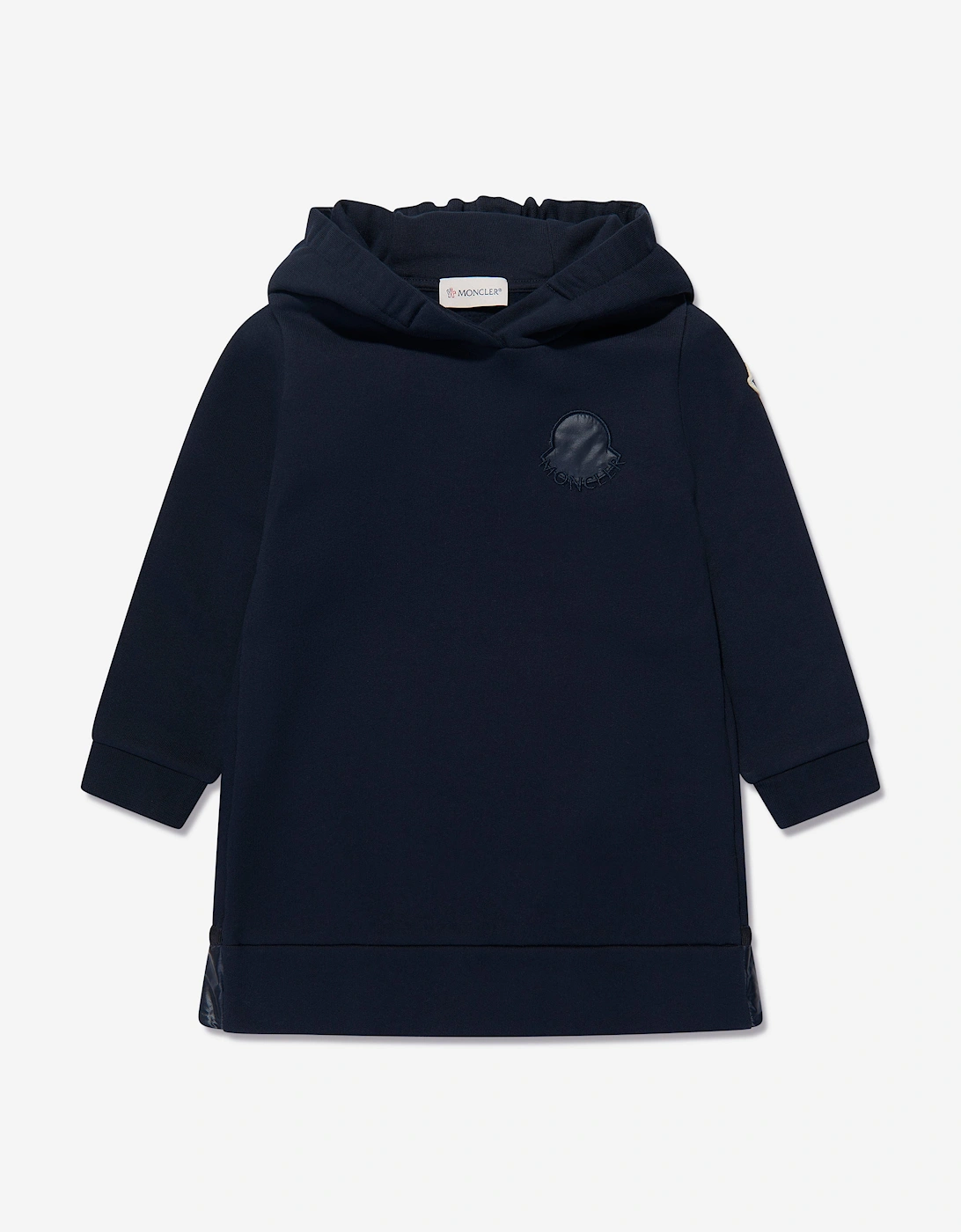 Enfant Girls Hooded Sweater Dress in Navy