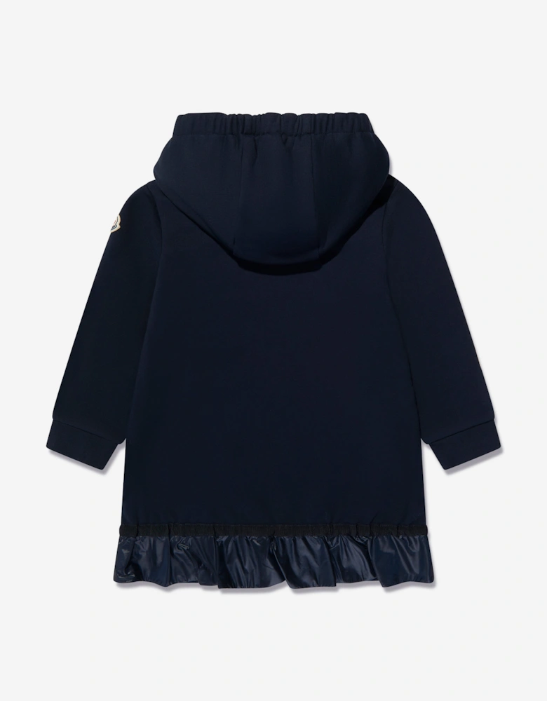 Enfant Girls Hooded Sweater Dress in Navy