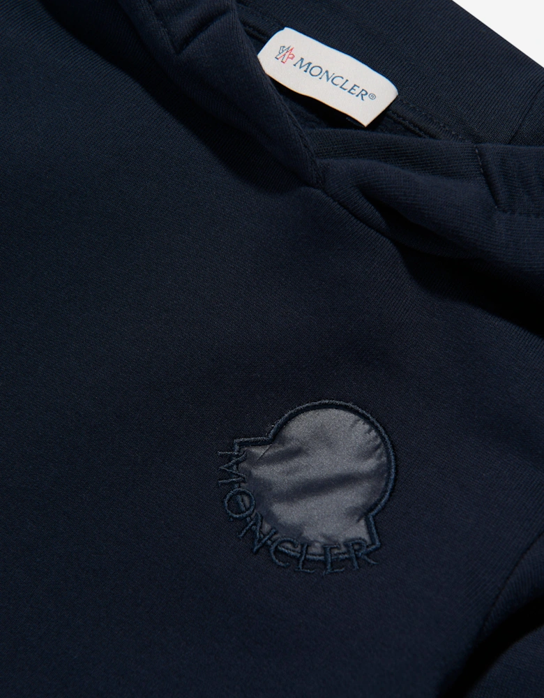 Enfant Girls Hooded Sweater Dress in Navy