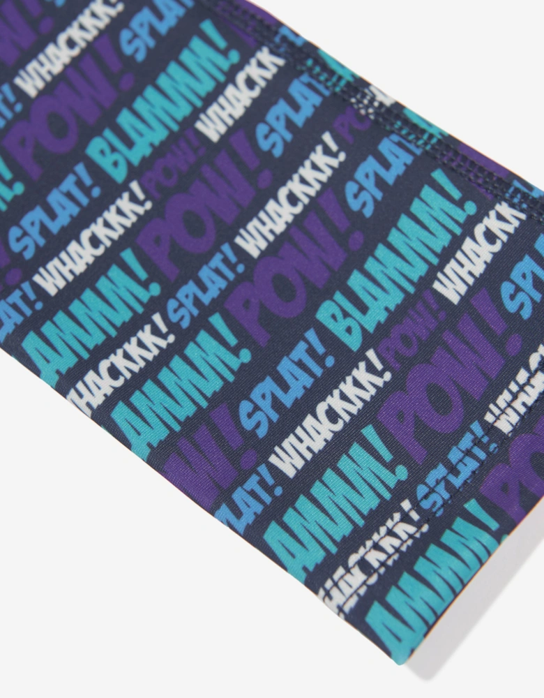 BOSS Girls Comic Pop Art Leggings in Navy