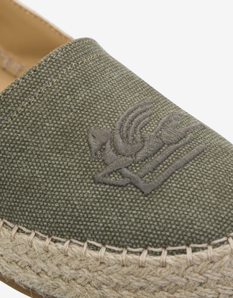Boys Logo Espadrilles in Green